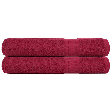 Vidaxl saunahanddoeken frogn 2 st 80x200 cm 360 g m² bordeaux