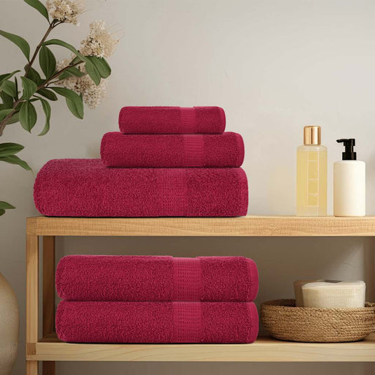Vidaxl saunahanddoeken frogn 2 st 80x200 cm 360 g m² bordeaux