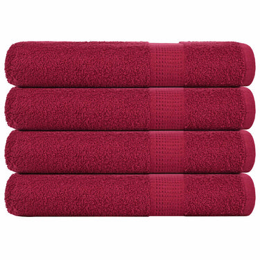 Vidaxl saunahanddoeken frogn 4 st 80x200 cm 360 g m² bordeaux