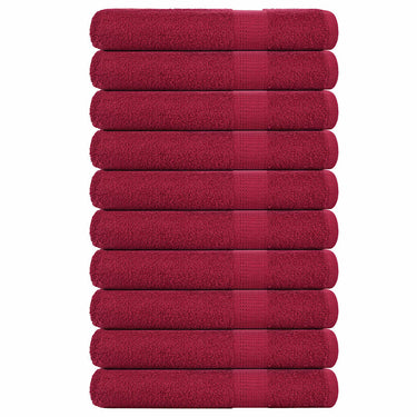 Vidaxl saunahanddoeken frogn 10 st 80x200 cm 360 g m² bordeaux