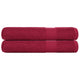 Vidaxl handdoeken frogn 2 st 100x200 cm 360 g m² bordeaux