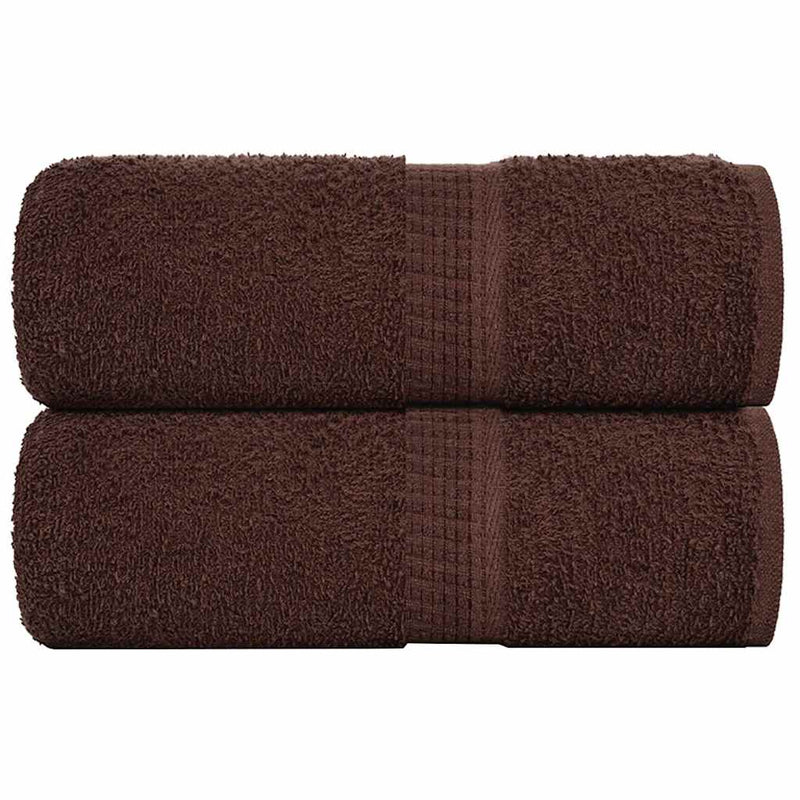 Load image into Gallery viewer, Vidaxl washandjes frogn 2 st 30x30 cm 360 g m² bruin
