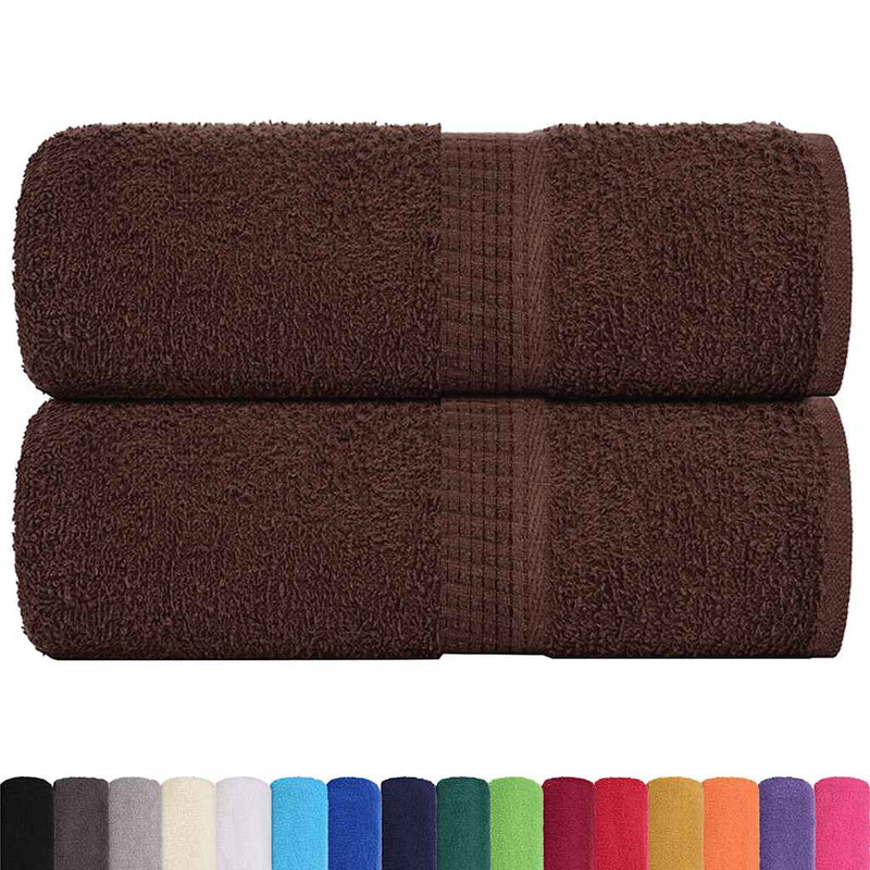 Load image into Gallery viewer, Vidaxl washandjes frogn 2 st 30x30 cm 360 g m² bruin
