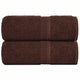 Vidaxl gastendoekjes frogn 2 st 30x50 cm 360 g m² bruin