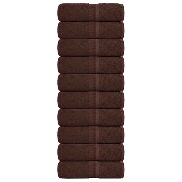 Vidaxl gastendoekjes frogn 10 st 30x50 cm 360 g m² bruin