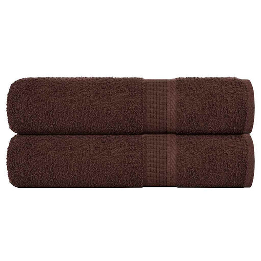 Vidaxl handdoeken frogn 2 st 50x100 cm 360 g m² bruin