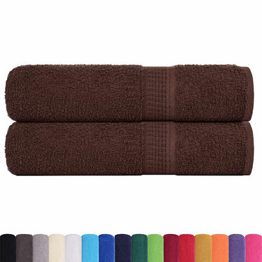 Vidaxl handdoeken frogn 2 st 50x100 cm 360 g m² bruin