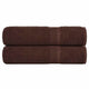 Vidaxl badhanddoeken frogn 2 st 100x150 cm 360 g m² bruin