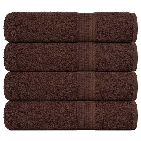 Vidaxl badhanddoeken frogn 4 st 100x150 cm 360 g m² bruin