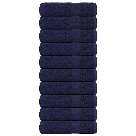 Vidaxl badhanddoeken frogn 10 st 100x150 cm 360 g m² marineblauw