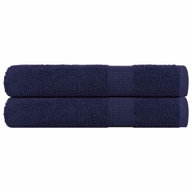 Vidaxl saunahanddoeken frogn 2 st 80x200 cm 360 g m² marineblauw
