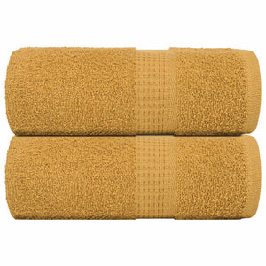 Vidaxl washandjes frogn 2 st 30x30 cm 360 g m² goud