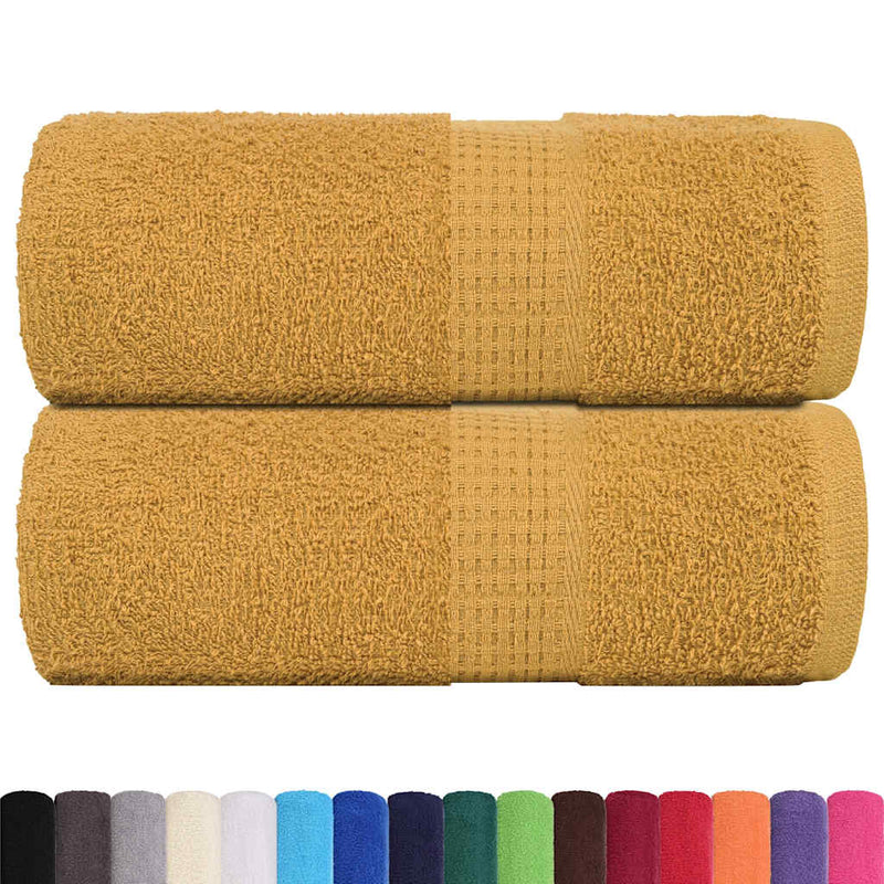 Load image into Gallery viewer, Vidaxl washandjes frogn 2 st 30x30 cm 360 g m² goud
