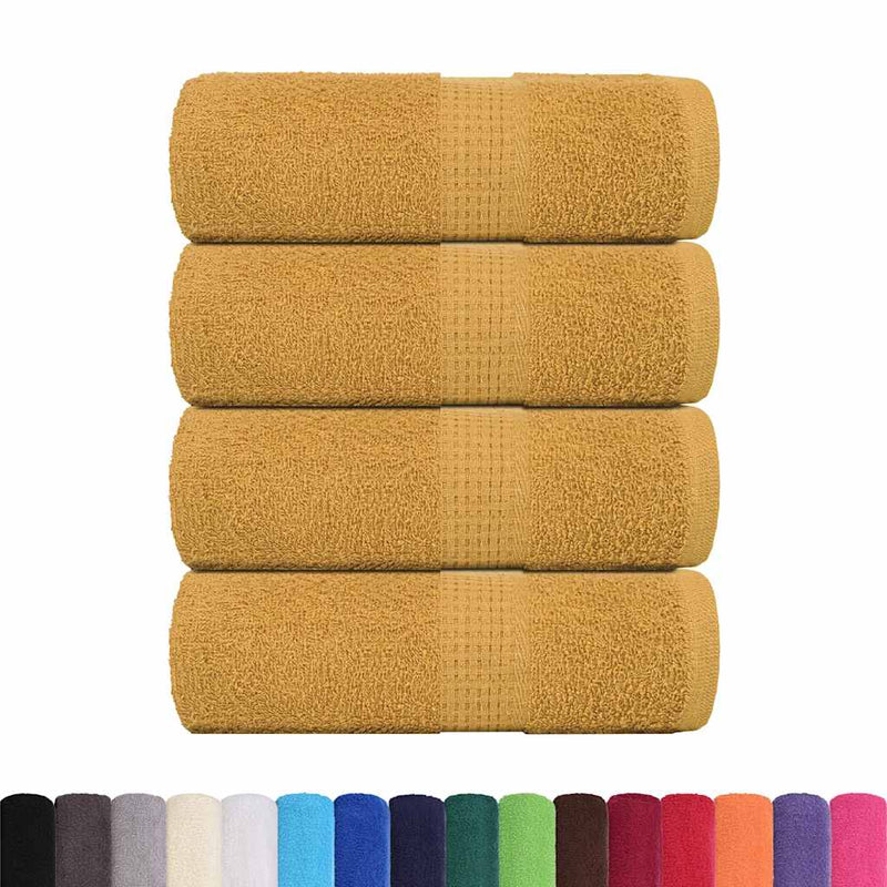 Load image into Gallery viewer, Vidaxl washandjes frogn 4 st 30x30 cm 360 g m² goud
