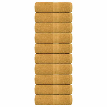 Vidaxl gastendoekjes frogn 10 st 30x50 cm 360 g m² goud