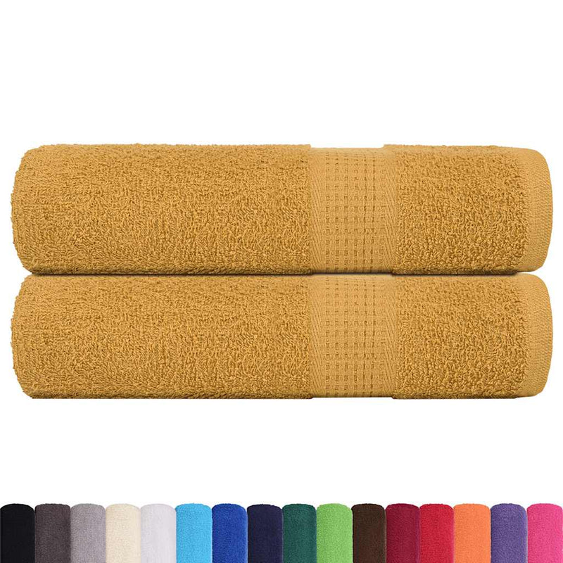 Load image into Gallery viewer, Vidaxl handdoeken frogn 2 st 50x100 cm 360 g m² goud
