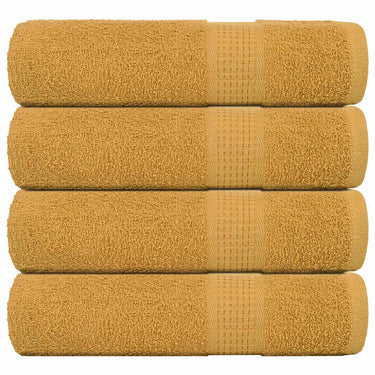 Vidaxl handdoeken frogn 4 st 50x100 cm 360 g m² goud
