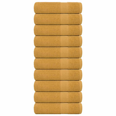 Vidaxl handdoeken frogn 10 st 50x100 cm 360 g m² goud