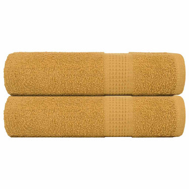 Vidaxl douchehanddoeken frogn 2 st 70x140 cm 360 g m² goud