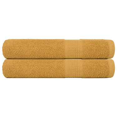 Vidaxl saunahanddoeken frogn 2 st 80x200 cm 360 g m² goud