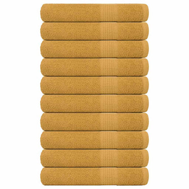 Vidaxl saunahanddoeken frogn 10 st 80x200 cm 360 g m² goud