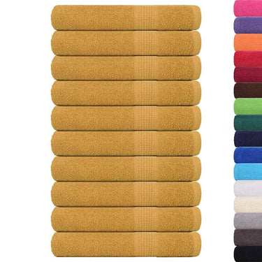 Vidaxl saunahanddoeken frogn 10 st 80x200 cm 360 g m² goud