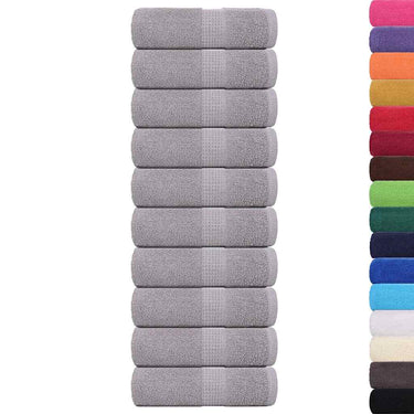 Vidaxl gastendoekjes frogn 10 st 30x50 cm 360 g m² grijs