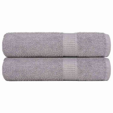 Vidaxl douchehanddoeken frogn 2 st 70x140 cm 360 g m² grijs