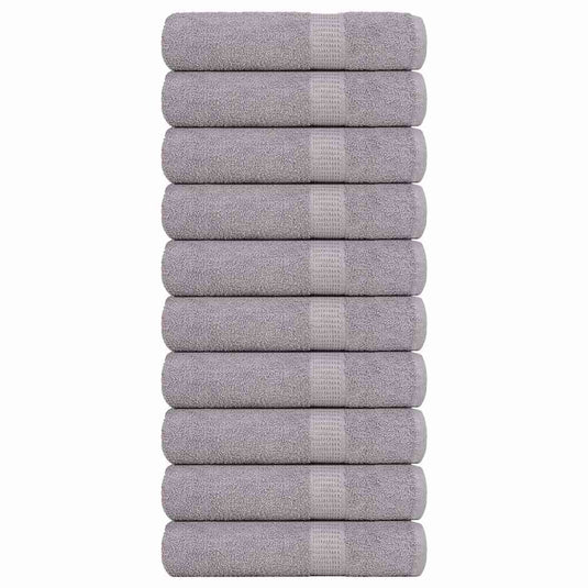 Vidaxl badhanddoeken frogn 10 st 100x150 cm 360 g m² grijs