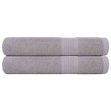 Vidaxl handdoeken frogn 2 st 100x200 cm 360 g m² grijs