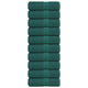 Vidaxl washandjes 10 stuks frogn groen 30x30 cm 100% katoen