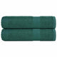 Vidaxl handdoeken 2 st 50x100 cm 360 g m² 100% katoen groen
