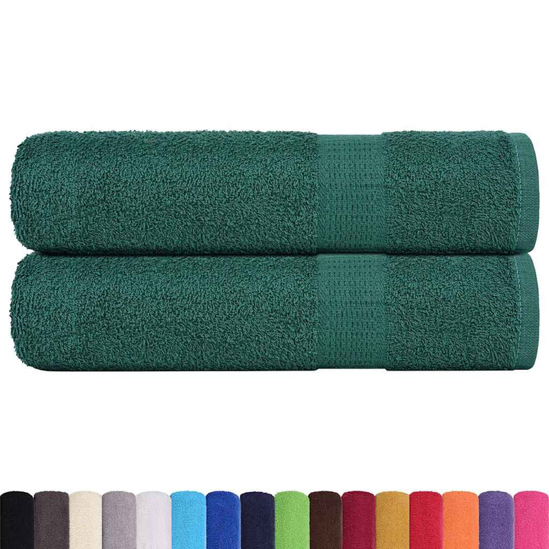 Load image into Gallery viewer, Vidaxl handdoeken 2 st 50x100 cm 360 g m² 100% katoen groen
