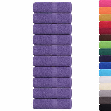 Vidaxl gastendoekjes frogn 10 st 30x50 cm 360 g m² paars