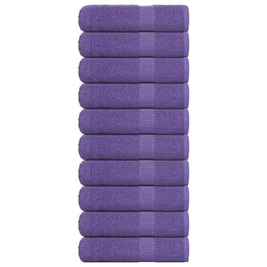 Vidaxl douchehanddoeken frogn 10 st 70x140 cm 360 g m² paars