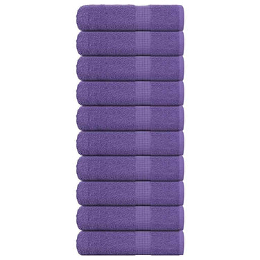 Vidaxl badhanddoeken frogn 10 st 100x150 cm 360 g m² paars