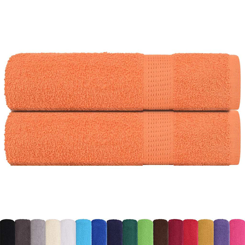 Load image into Gallery viewer, Vidaxl handdoeken 2 st 50x100 cm 360 g m² 100% katoen oranje
