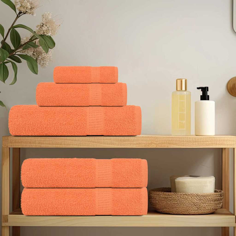 Load image into Gallery viewer, Vidaxl handdoeken 2 st 50x100 cm 360 g m² 100% katoen oranje
