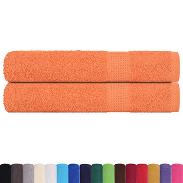 Vidaxl saunahanddoeken frogn 2 st 80x200 cm 360 g m² oranje
