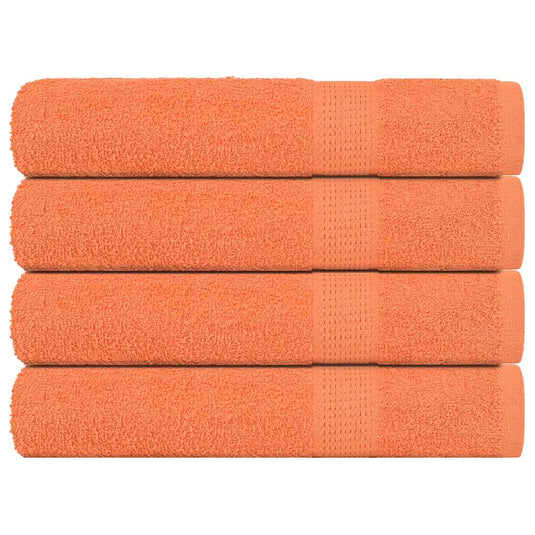 Vidaxl handdoeken frogn 4 st 100x200 cm 360 g m² oranje