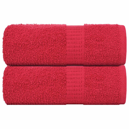Vidaxl washandjes frogn 2 st 30x30 cm 360 g m² rood