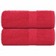 Vidaxl washandjes frogn 2 st 30x30 cm 360 g m² rood