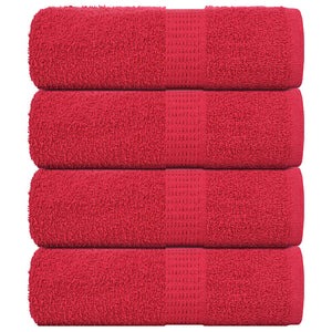 Vidaxl gastendoekjes frogn 4 st 30x50 cm 360 g m² rood