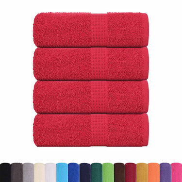 Vidaxl gastendoekjes frogn 4 st 30x50 cm 360 g m² rood