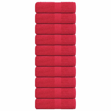 Vidaxl gastendoekjes frogn 10 st 30x50 cm 360 g m² rood