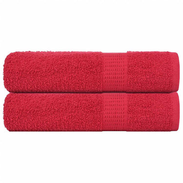Vidaxl handdoeken frogn 2 st 50x100 cm 360 g m² rood