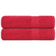 Vidaxl douchehanddoeken frogn 2 st 70x140 cm 360 g m² rood