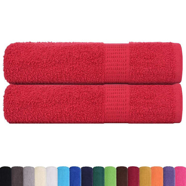 Vidaxl badhanddoeken frogn 2 st 100x150 cm 360 g m² rood