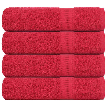 Vidaxl badhanddoeken frogn 4 st 100x150 cm 360 g m² rood