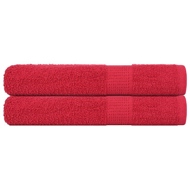 Vidaxl saunahanddoeken frogn 2 st 80x200 cm 360 g m² rood